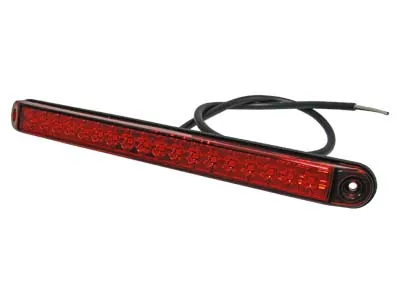 LED Stabdžių žibintas 18 LED, 24V, 252x22x18mm su 0.5m laidu - Ledbarzibintai.lt