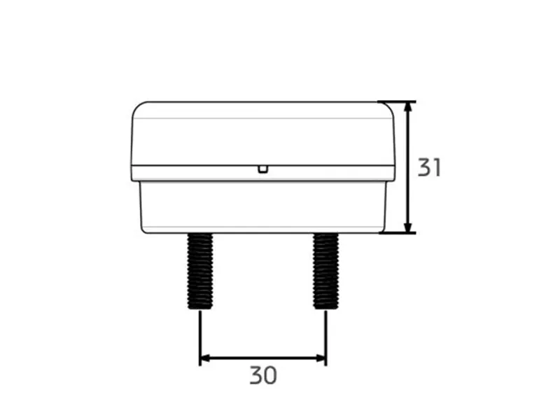 Kompaktiškas LED galinis rūko žibintas, 6 diodų, vandeniui atsparus, 12-24V, ECE/ADR patvirtintas - Attēls 5