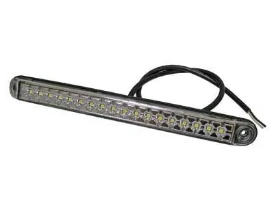 LED Atbulinės Eigos / Darbinis Žibintas 12V 18 LED Automobiliams ir Komerciniam Transportui - 252mm - Ledbarzibintai.lt