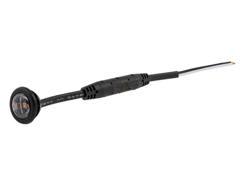 OPTIBEAM DARK PHANTOM - Geltonas LED šoninis gabaritinis žibintas, 8-32V, diskretiško dizaino, su ECE R148 sertifikatu - Attēls 5