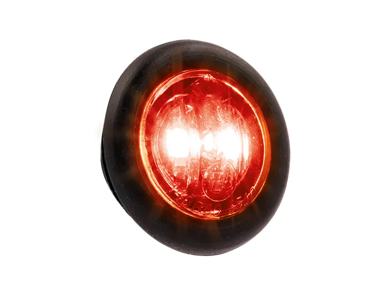 OPTIBEAM DARK PHANTOM LED Raudonas Šoninis Gabaritinis Žibintas - 8-32V, ECE R148, R10 Patvirtinimai - Attēls 2