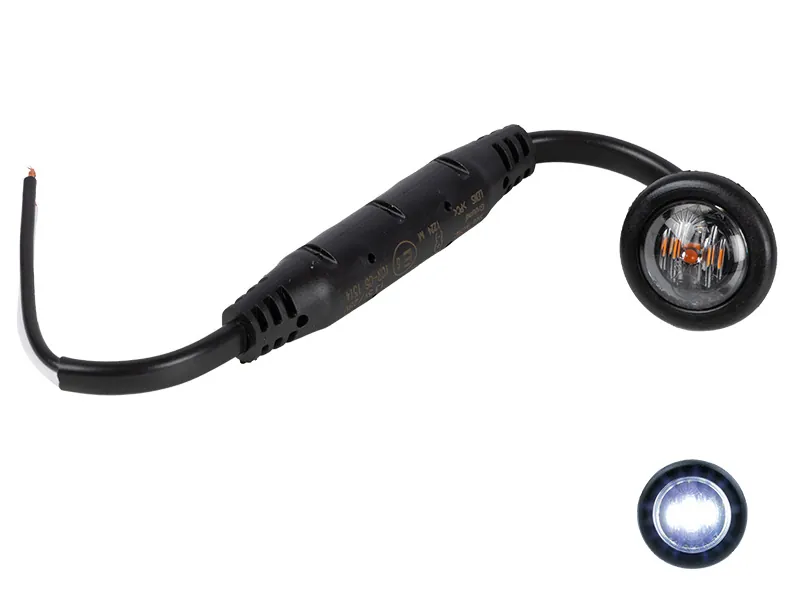 OPTIBEAM DARK PHANTOM LED šoninis gabaritinis žibintas, 8-32V, ECE patvirtintas, diskretiškas įmontuojamas dizainas