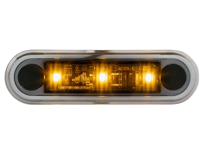 OPTIBEAM Dark Phantom LED gabaritinis žibintas oranžinis, 79,5 x 22,5 mm, 0,5 m ADR kabelis - Attēls 4