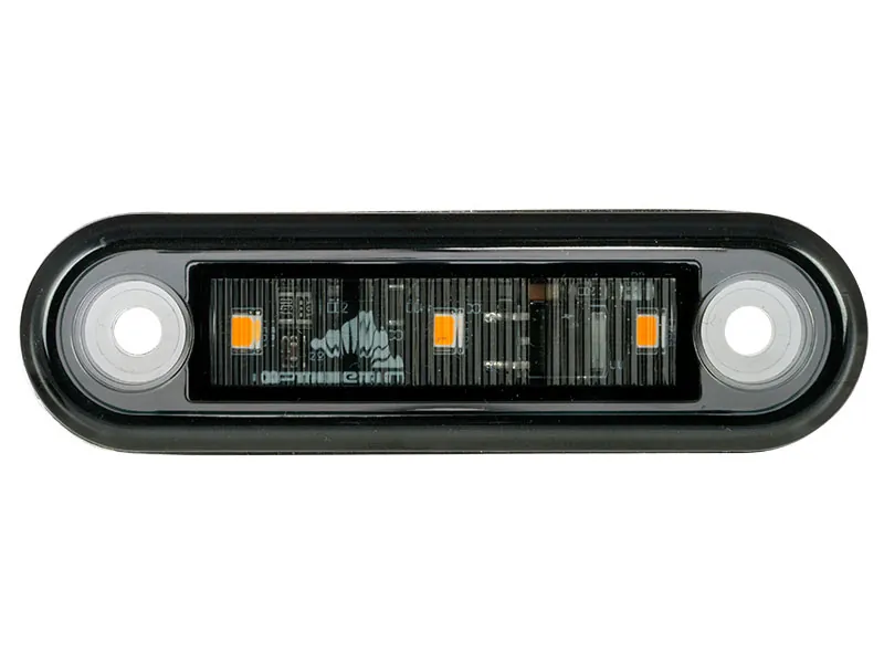 OPTIBEAM Dark Phantom LED gabaritinis žibintas oranžinis, 79,5 x 22,5 mm, 0,5 m ADR kabelis - Attēls 6