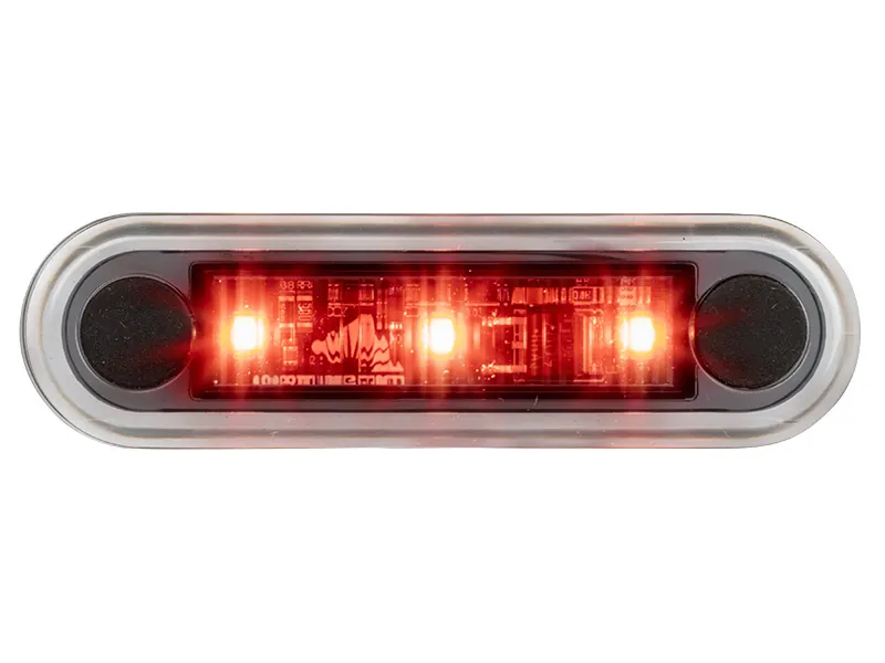 OPTIBEAM Dark Phantom LED gabaritinis žibintas raudonas, 79,5 x 22,5 mm, 0,5 m ADR kabelis - Attēls 3