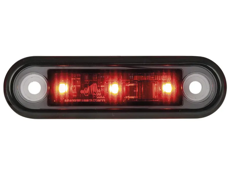 OPTIBEAM Dark Phantom LED gabaritinis žibintas raudonas, 79,5 x 22,5 mm, 0,5 m ADR kabelis - Attēls 5