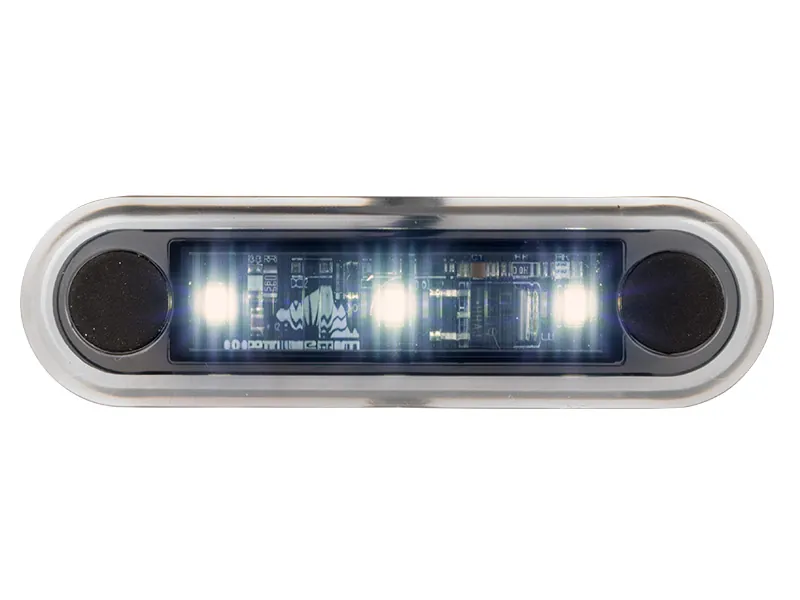 OPTIBEAM Dark Phantom LED gabaritinis žibintas baltas, 79,5 x 22,5 mm, 0,5 m ADR kabelis - Attēls 3