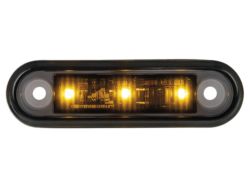 OPTIBEAM Dark Phantom LED gabaritinis žibintas oranžinis, 79,5 x 22,5 mm, 5 m ADR kabelis - Attēls 5