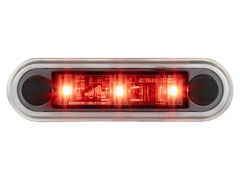 OPTIBEAM Dark Phantom LED gabaritinis žibintas raudonas, 79,5 x 22,5 mm, 5 m ADR kabelis - Attēls 3
