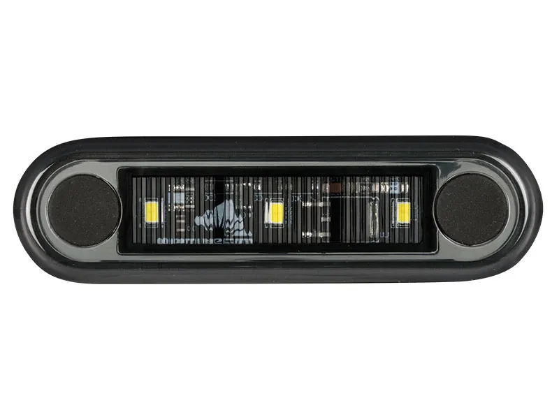 OPTIBEAM Dark Phantom LED gabaritinis žibintas baltas, 79,5 x 22,5 mm, 5 m ADR kabelis - Attēls 2
