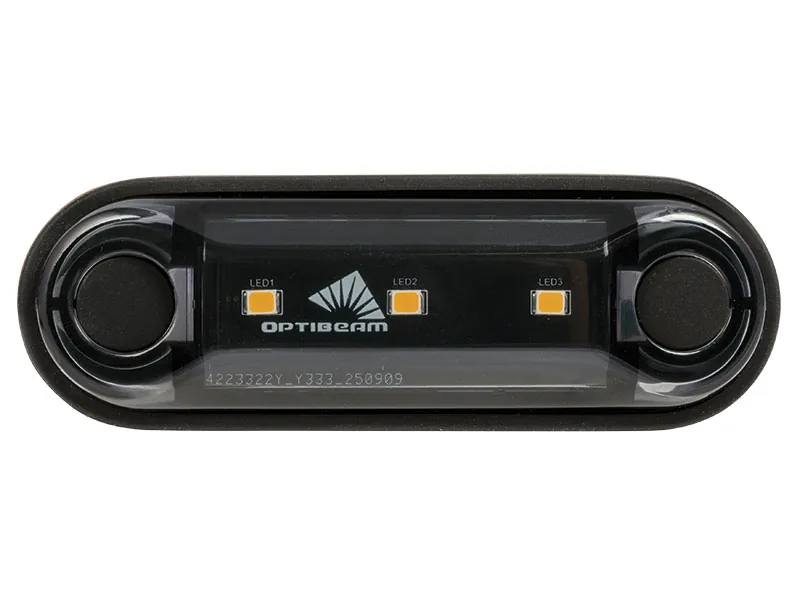 OPTIBEAM Dark Phantom LED gabaritinis žibintas oranžinis, 85,4 x 28,1 mm, 0,5 m ADR kabelis - Attēls 2