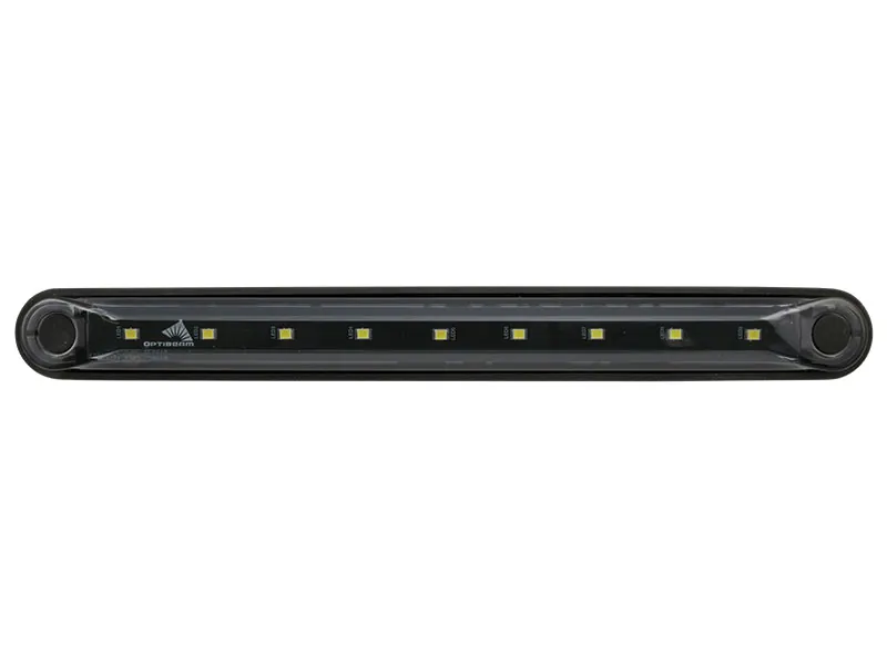 OPTIBEAM Dark Phantom LED gabaritinis žibintas baltas, 239,4 x 24,6 mm, 0,5 m ADR kabelis - Attēls 2