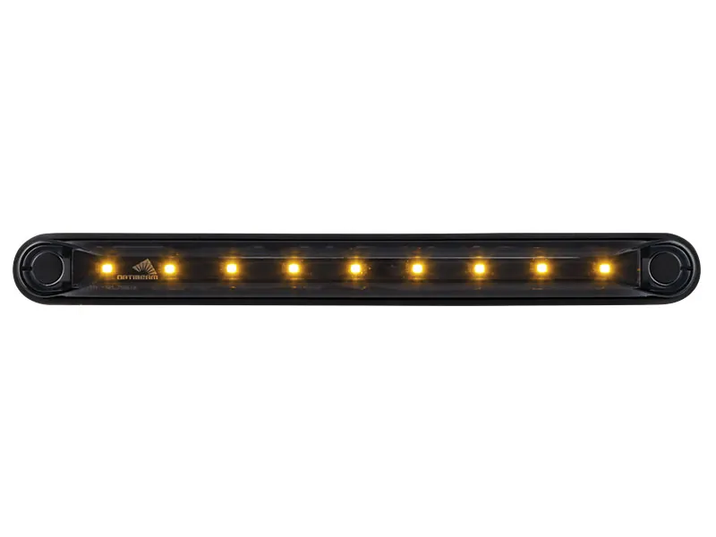 OPTIBEAM Dark Phantom LED gabaritinis žibintas oranžinis, 239,4 x 24,6 mm, 5 m ADR kabelis - Ledbarzibintai.lt