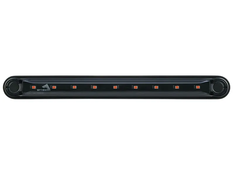 OPTIBEAM Dark Phantom LED gabaritinis žibintas raudonas, 239,4 x 24,6 mm, 5 m ADR kabelis - Attēls 2