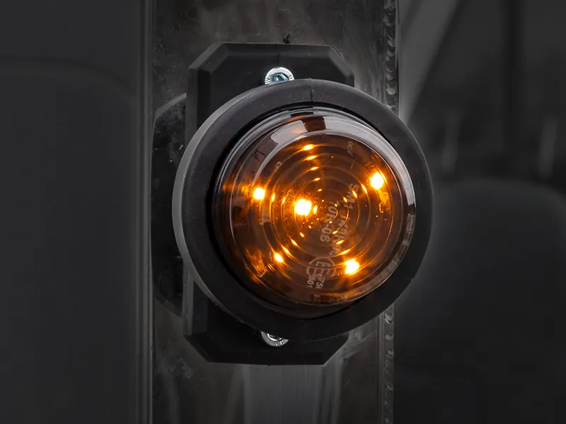 OPTIBEAM Dark Phantom LED gabaritinis žibintas oranžinis, Ø70 mm, 5 m ADR kabelis - Attēls 5