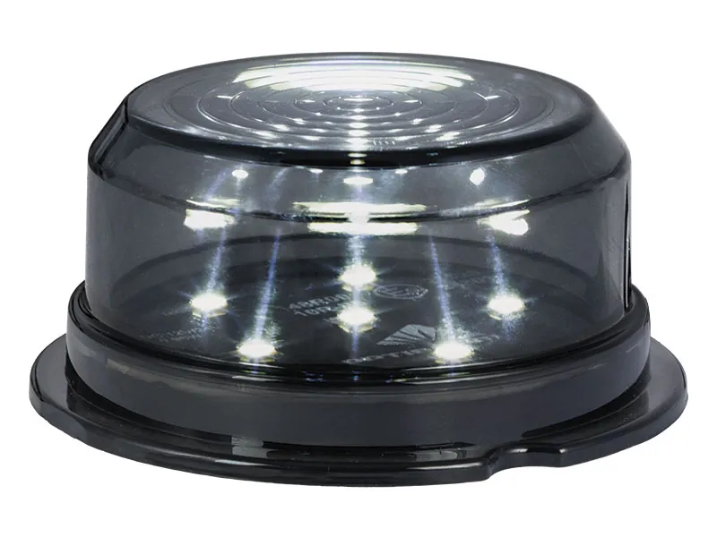 OPTIBEAM Dark Phantom LED gabaritinis žibintas baltas, Ø70 mm, 5 m ADR kabelis - Ledbarzibintai.lt