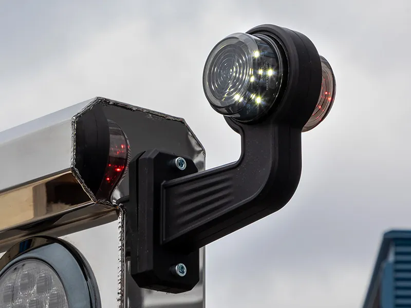 OPTIBEAM lanksti laikiklio svirtis 90° dviem gabaritams, trumpa L - Attēls 3