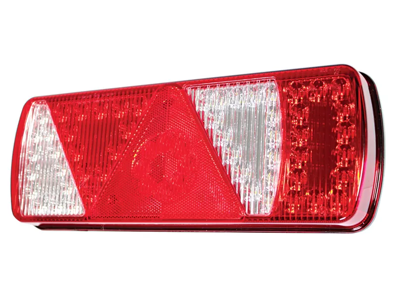 Aspöck ECOLED 5-kamerų kairysis galinis žibintas priekaboms su 24V maitinimu