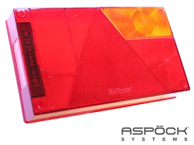 Aspöck Halogeninio Žibinto Atsarginis Stiklas 240x140mm - Priekabų Žibinto Apsauginis Dangtis - Ledbarzibintai.lt