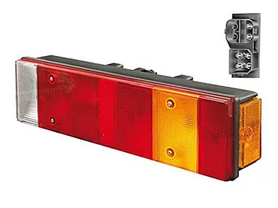 Proplast 7 Funkcijų Galinis Žibintas su Šoniniu Žymėjimu, 464x130x83mm, BA15s Jungtimi