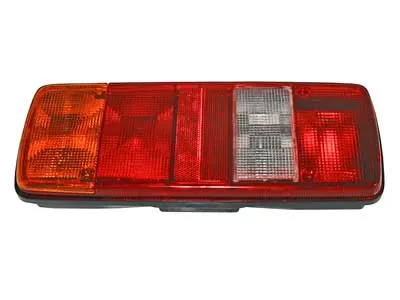 MAN Galinis žibintas - 5 kamerų - 343x133x75mm - Kairysis žibintas su reflektoriumi ir galine praleidžiamąja jungtimi - Ledbarzibintai.lt