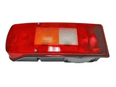 7-kamerų LED galinis žibintas su atšvaitu ir numerio apšvietimu, 24V, 370x130mm