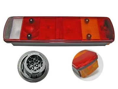 Trucklite 7-Funkcijų Galinis Žibintas su Šonine Pozicine Šviesa, 12-24V, AMP 1.5 DIN Jungtimi