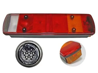 Universalus 7 Funkcijų Galinis Žibintas Sunkvežimiams ir Priekaboms (12-24V)