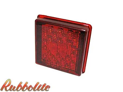 Kvadratinis LED Galinis Žibintas - 96x96mm su Stabdymo ir Pozicijos Funkcijomis, 24V (1608-4831)