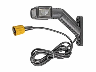 ASPöCK LED Šoninis Gabaritinis Žibintas su Gumine Kojele, 12-24V, ADR Patvirtintas, 2m Laidas