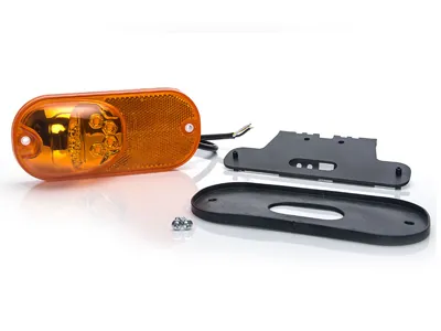 WAS LED Šoninis Daugiafunkcinis Gabaritinis Žibintas su Geltonais Stiklais, ECE Patvirtintas, 12-24V - Attēls 2