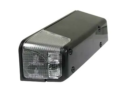 Baltas halogeninis šoninis gabaritinis žibintas - Universalus kairysis - Ledbarzibintai.lt