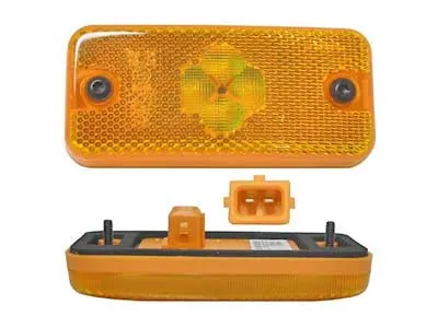 Geltoni LED Šoniniai Gabaritiniai Žibintai su Atšvaitu 24V - Volvo Autobusams (1608-5032)