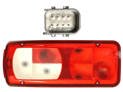 Vignal 7-funkcijų galinis žibintas su valstybinio numerio apšvietimu, 400x160x90mm, DAF automobiliams