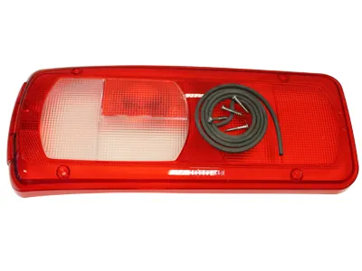 Atsarginis kairės pusės stiklo dangtelis - Priekaba 400x160x90mm atsarginė dalis galiniams žibintams