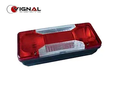 4-kamerų galinis žibintas Iveco Daily automobiliams, 305x130x83mm, BA15s lizdas