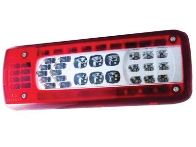 LED Galinis Žibintas Volvo Modeliams, Kairysis, 24V, su Numerio Apšvietimu, 357x130x86mm