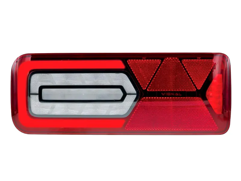 Vignal LED Galinis Žibintas su Dinaminiu Posūkio Signalu, 24V, IP69K, ADR/ECE Sertifikuotas