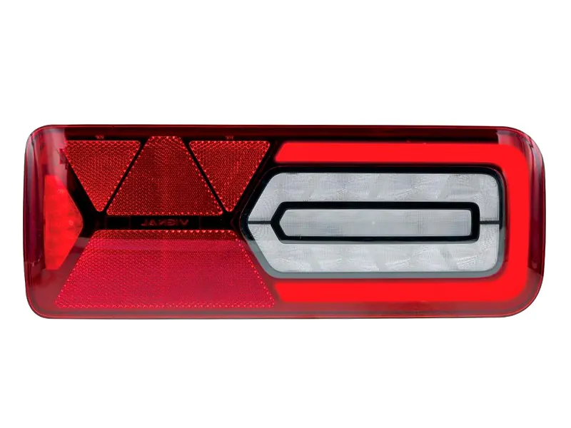 Vignal LED galinis žibintas su dinaminiais posūkio rodikliais, 24V, IP69K apsauga, horizontalus tvirtinimas