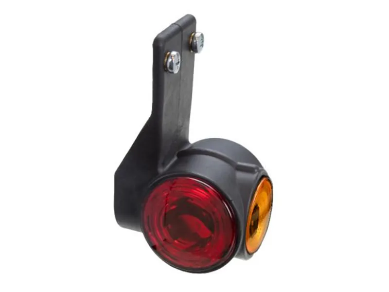 PROPLAST LED šoninis gabaritinis žibintas su guminiu laikikliu, 3x1-LED, 12-24V, ADR, 1.75m laidas