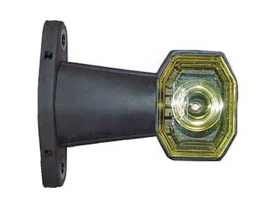 PROPLAST LED šoninis gabaritinis žibintas, guminis laikiklis, 24V, ADR sertifikuotas, 2x1-LED baltas/raudonas