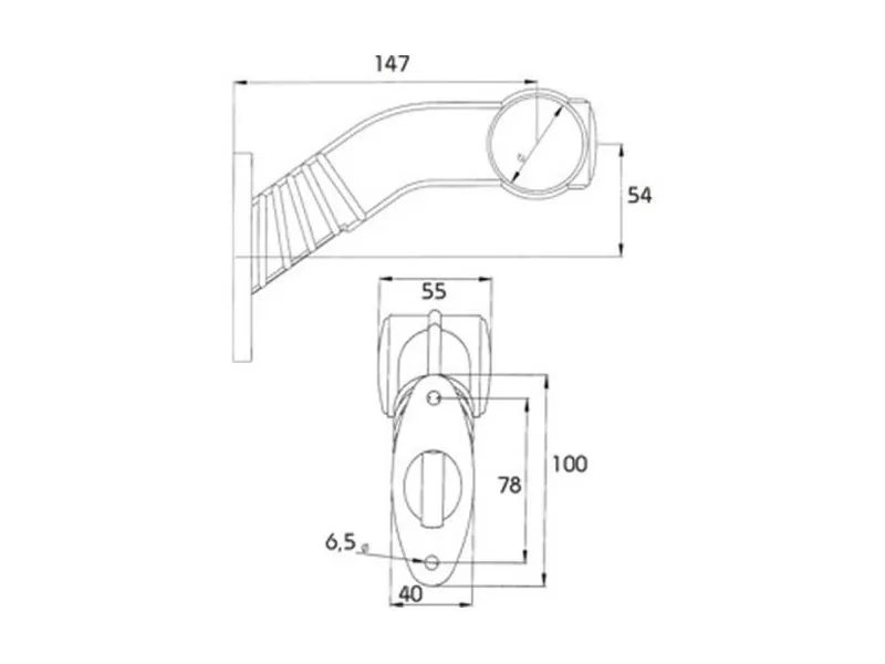 PROPLAST LED šoninis gabaritinis žibintas - guminė rankena, 12-24V, su reflektoriumi, ADR sertifikuotas - Attēls 3