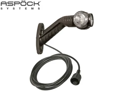 ASPöCK LED šoninis gabaritinis žibintas su gumine kojele, 24V, ADR patvirtintas
