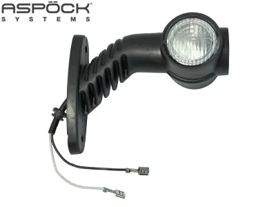 ASPöCK LED Šoninis Gabaritinis Žibintas su Gumine Kojele, 24V, ADR Patvirtintas