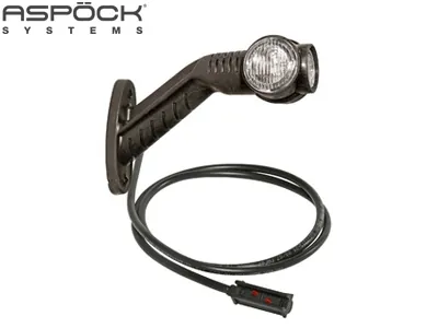 ASPöCK LED Šoninis Gabaritinis Žibintas su Guminiu Laikikliu, 24V, ADR Patvirtintas