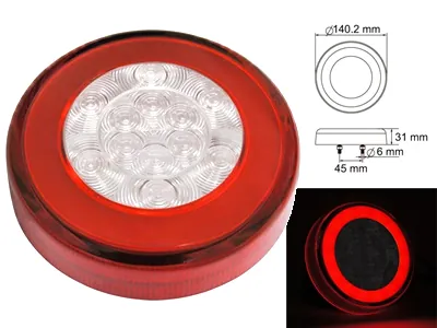 LED Neoninis Galinis Žibintas | Multifunkcinis (Stabdymo-Pozicinis-Posūkio) | 12-24V | IP67 | E-patvirtintas - Ledbarzibintai.lt