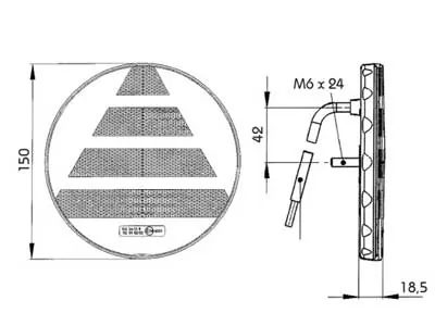 LED galinis kombinuotas žibintas, ypač plono profilio, 12-24V, ECE/ADR patvirtintas, IP6K9K apsauga - Attēls 2