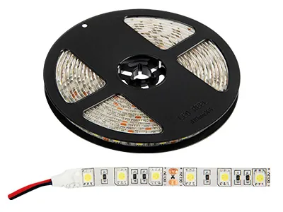 LED Strip Juosta 4500K, 12V, SMD5050, 60 LED/m, 10mm Pločio, Atspari Vandeniui