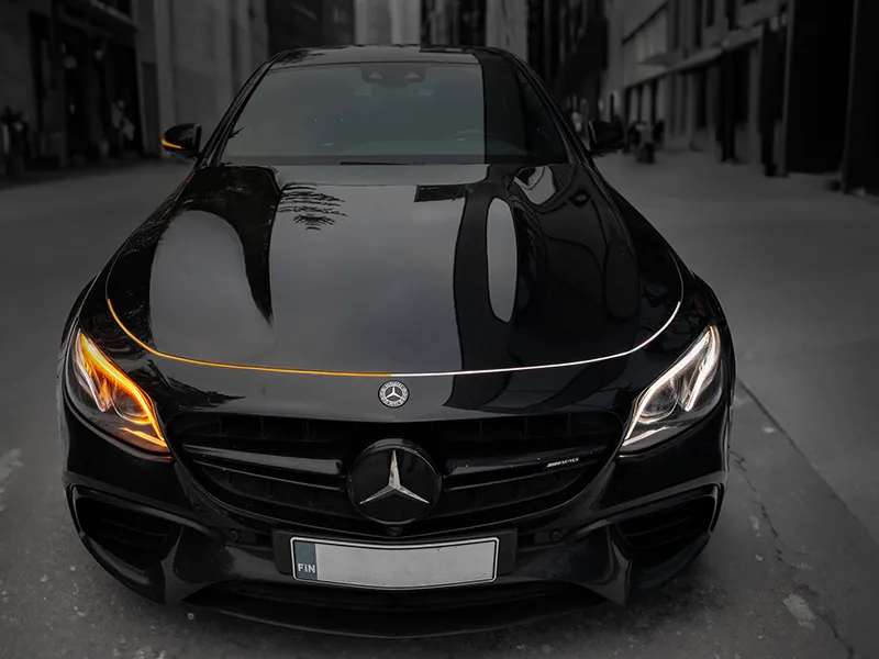 LED Kapoto Šviesų Juosta su Oranžine/Balta Šviesa, 180cm, 11-15V DC - Ledbarzibintai.lt