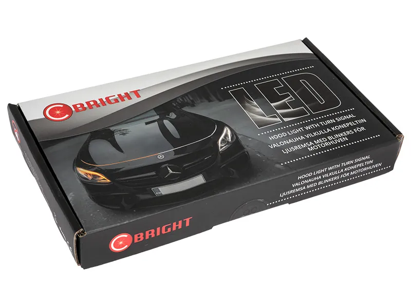 LED Kapoto Šviesų Juosta su Oranžine/Balta Šviesa, 180cm, 11-15V DC - Attēls 6